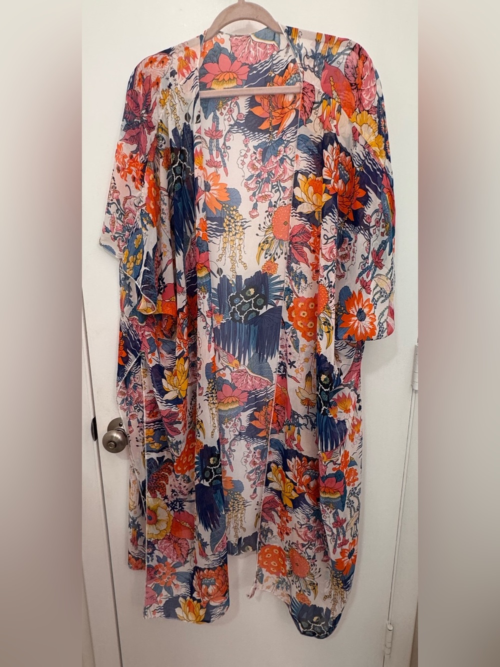 Floral Multicolor Kimono or Cover-Up